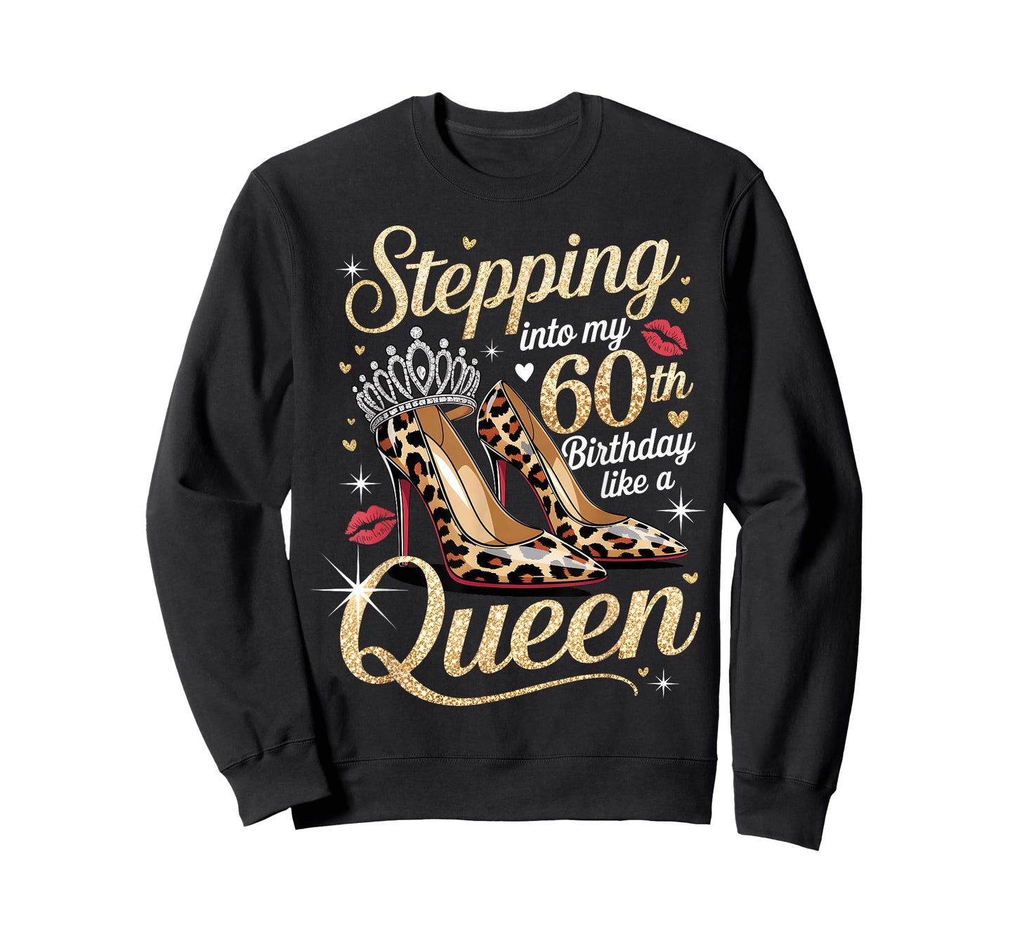 Stepping Into My 60th Birthday Like A Queen 60 Year Old Bday T-Shirt