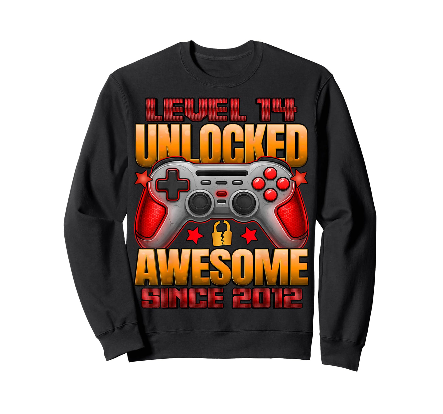 Level 14 Unlocked 14 Year Old Gifts Boys 14th Birthday Boy T-Shirt