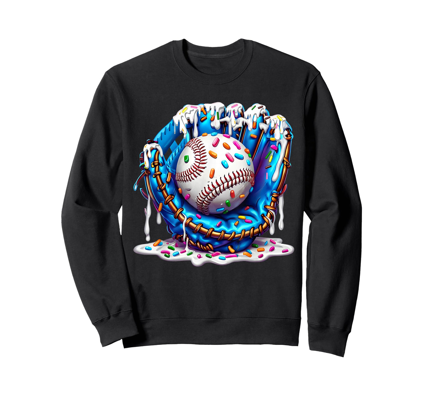Baseball Drip for Boys Ice Cream Drip Youth Baseball Boys T-Shirt