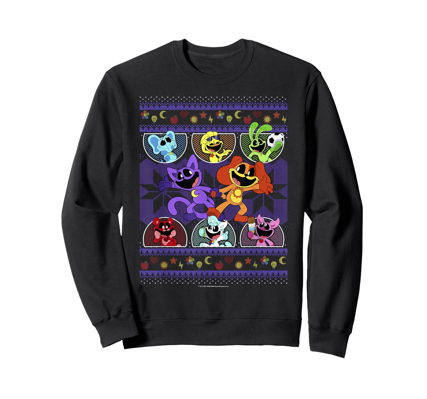 Poppy Playtime Christmas Smiling Critters Ugly Sweater T-Shirt