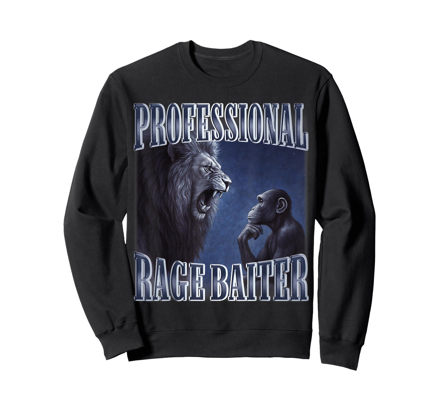 Professional Ragebait Meme Joke Hilarious Monkey Lion T-Shirt