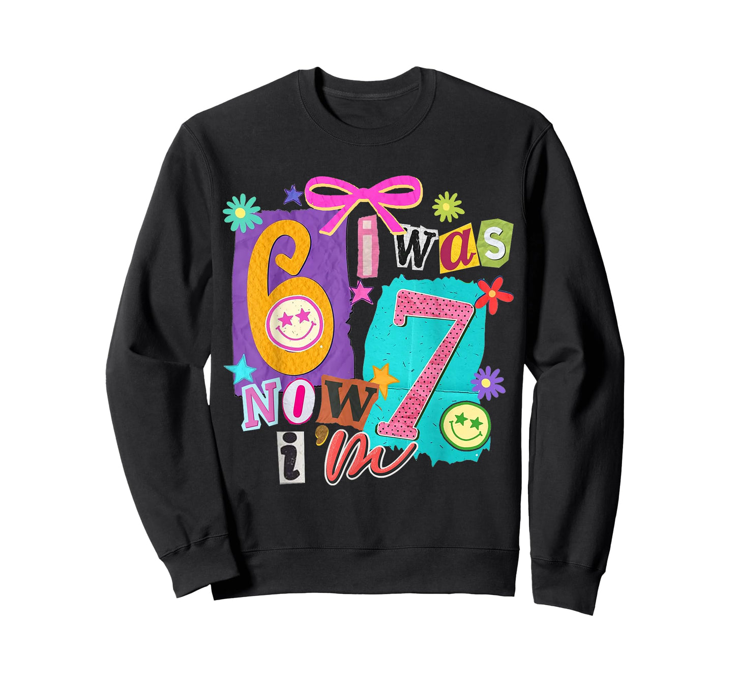 I was 6 Now I'm 7 67 Six Seven Meme 7 Years Old Birthday T-Shirt