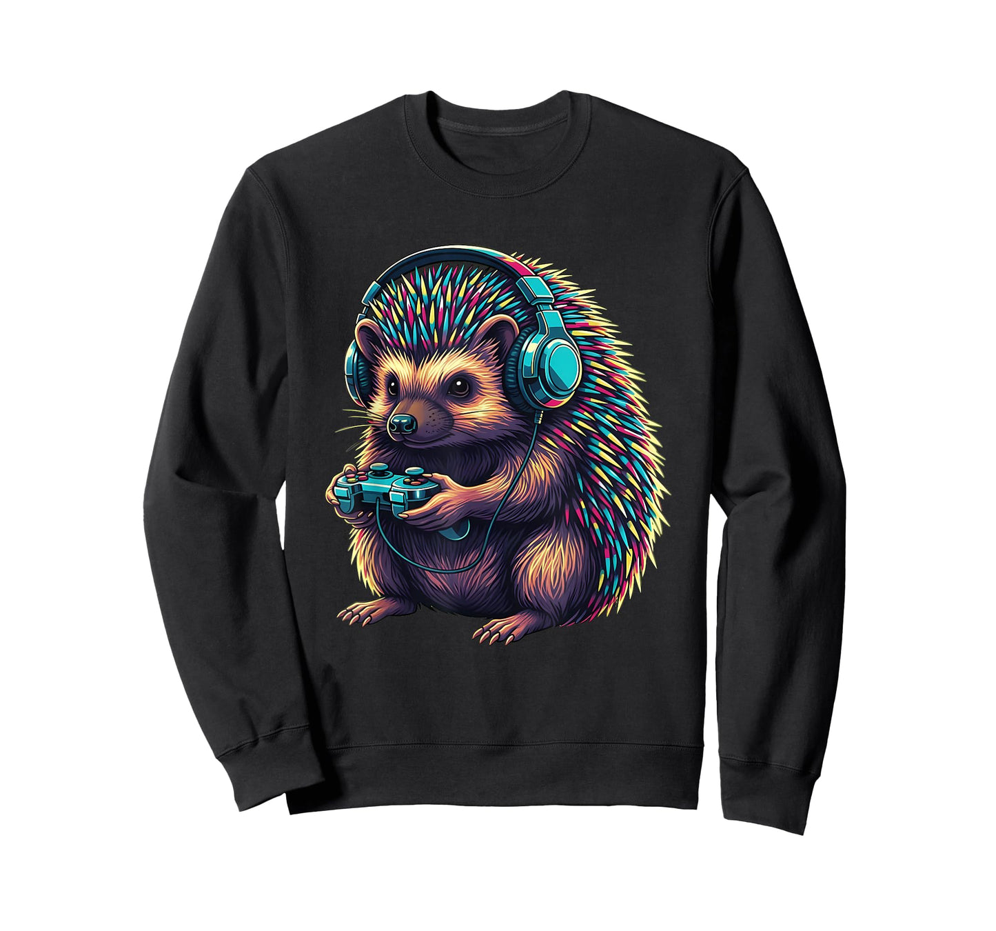 Hedgehog Gaming Animal Video Games Funny Hedgehog T-Shirt