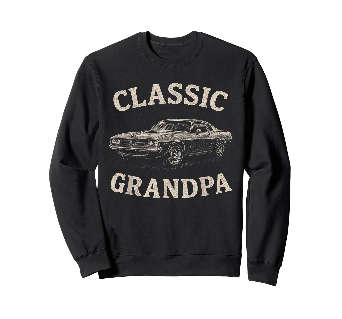 Classic Grandpa Muscle car Vibe Outfit for auto Lovers T-Shirt