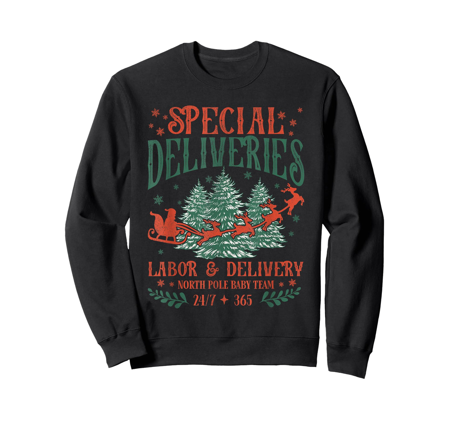 Special Deliveries Labor and Delivery Christmas T-Shirt