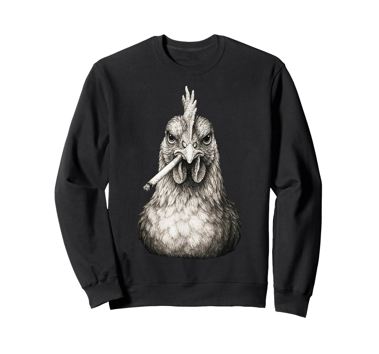 Funny Smoking Chicken Cigarette Gen Z Meme Farm Animal T-Shirt