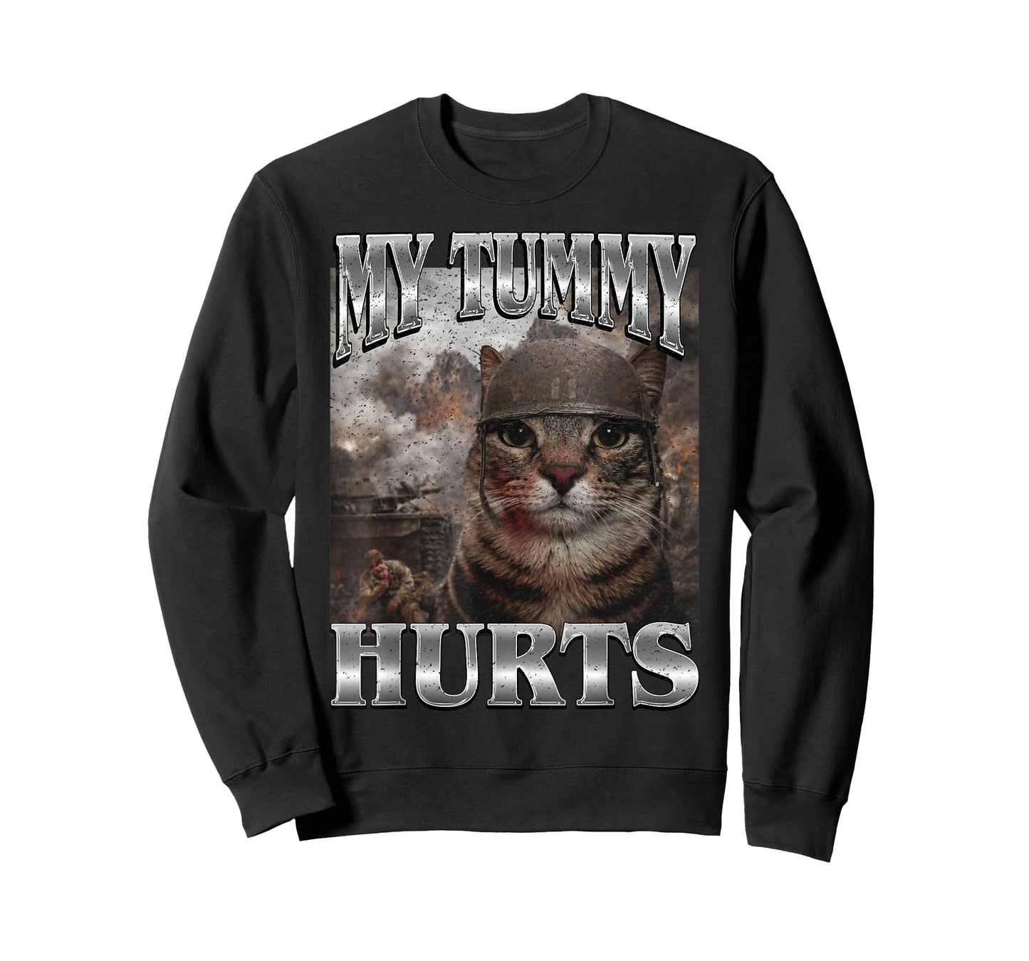 My Tummy Hurts Funny Cat Meme Bootleg T-Shirt