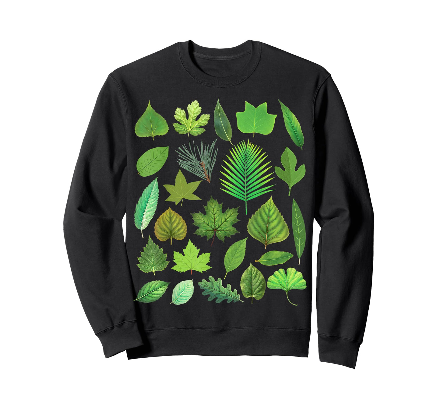 Types of Tree Leaves Biology Nature Educational T-Shirt