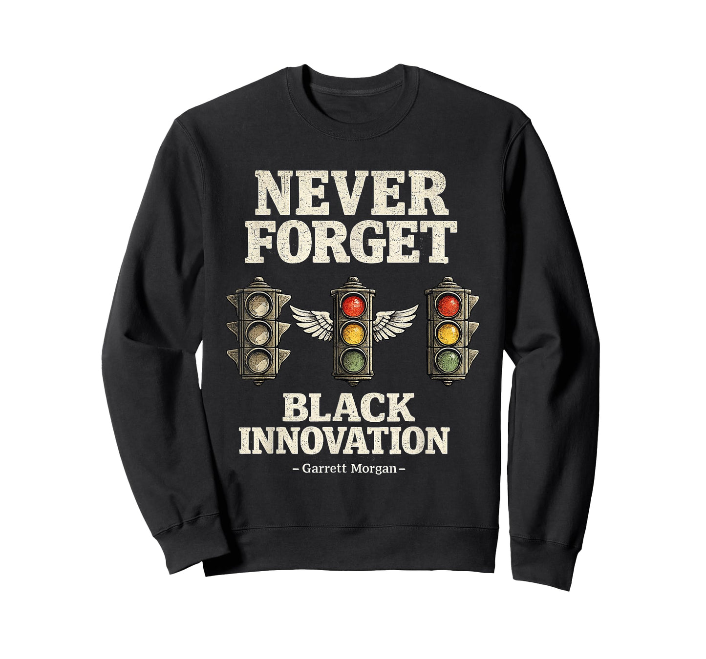 Never Forget Black Innovation Traffic Signal Black History T-Shirt