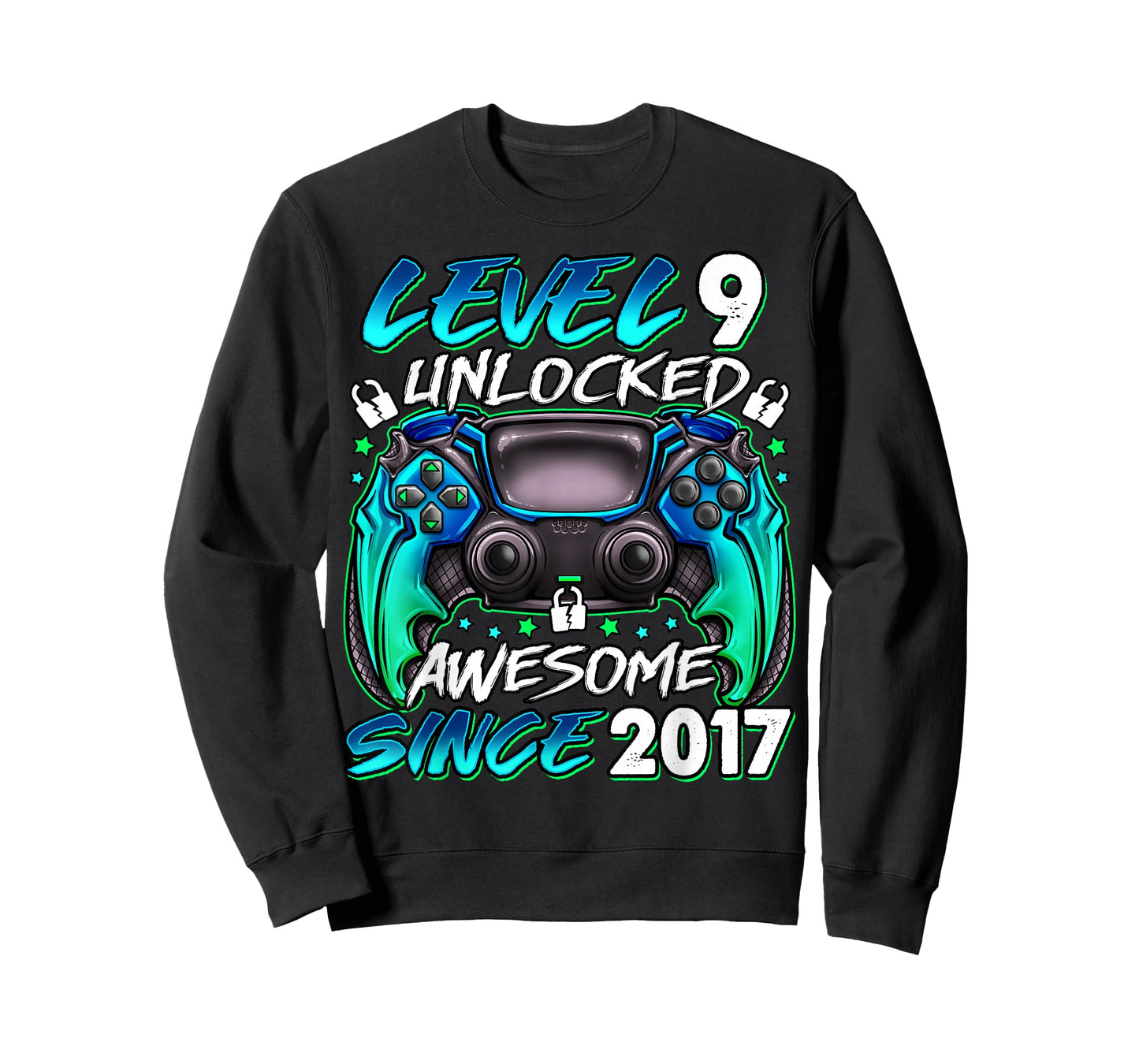Level 9 Unlocked 9 Year Old Gifts Boys 9th Birthday Boy T-Shirt