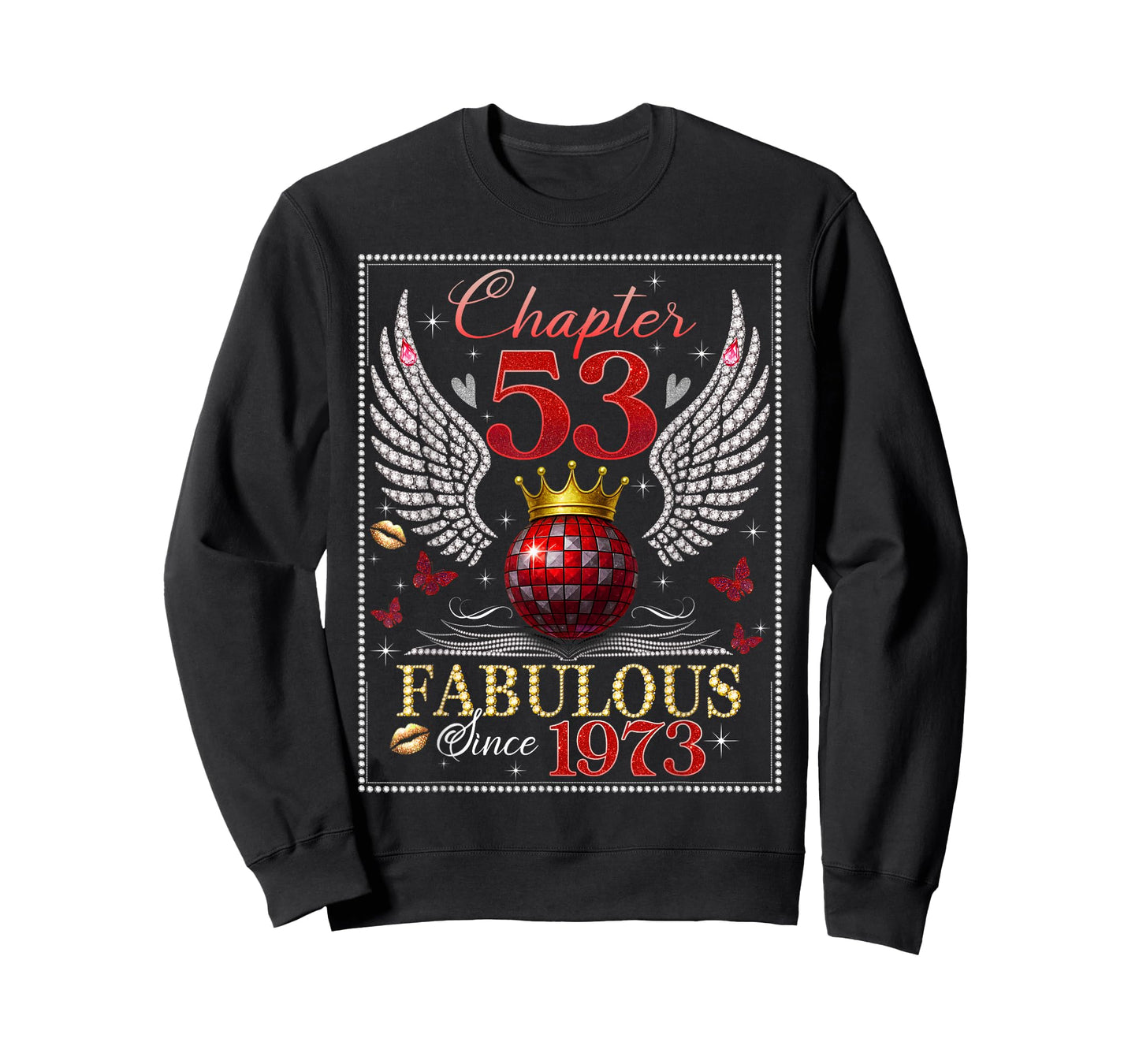 Chapter 53 Fabulous EST. 1973 Disco Ball 53rd Birthday Women T-Shirt