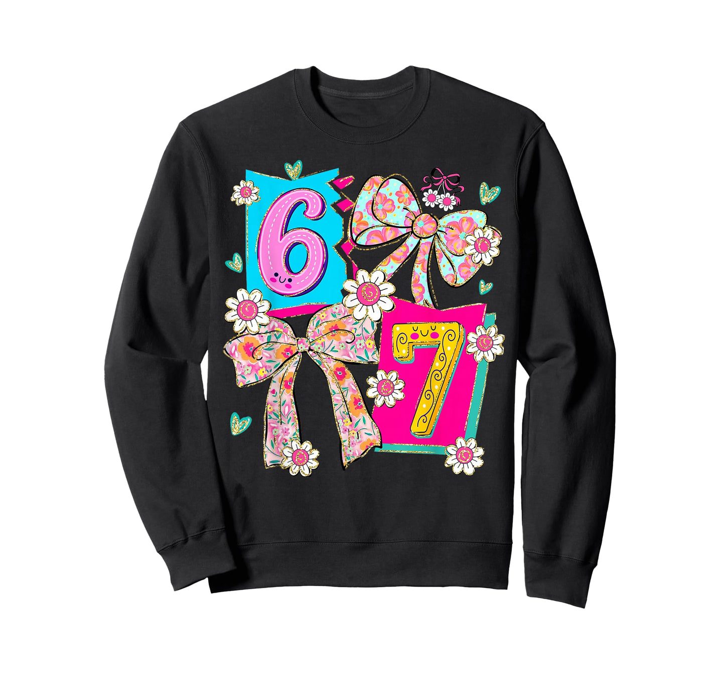 Funny 67 Coquette Bow Design for Girly Aesthetic Lovers T-Shirt