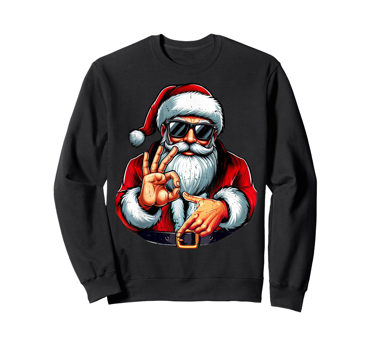 Funny Six Seven 6 7 Meme Santa Christmas Shirt Men Boys Teen T-Shirt