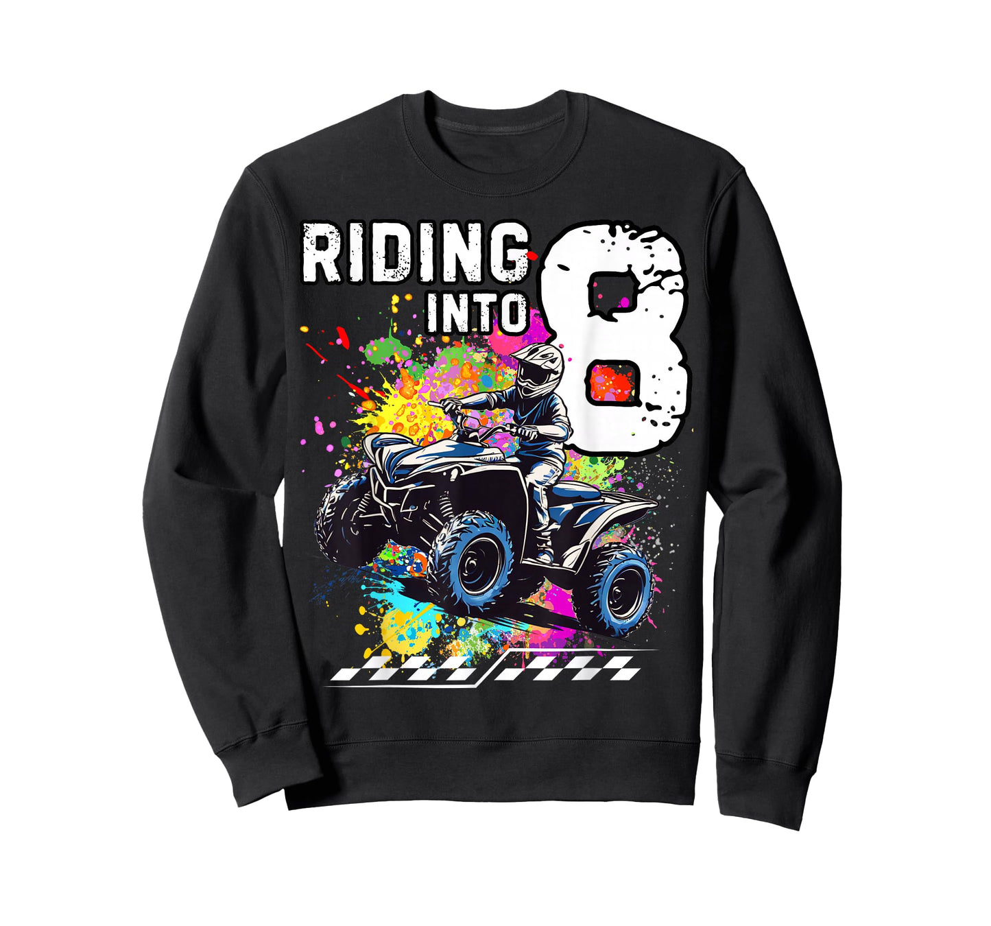 Riding Into 8 Year Old ATV Birthday T-Shirt