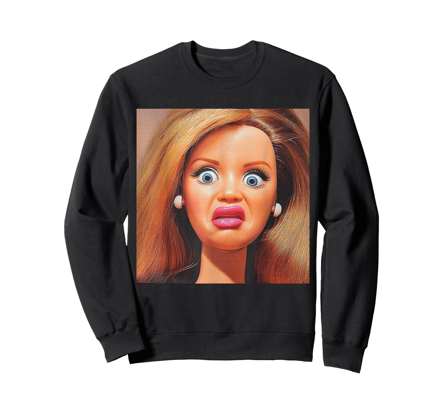 Funny Disgusting Doll face Meme Hilarious Sarcastic Gift Y2K T-Shirt