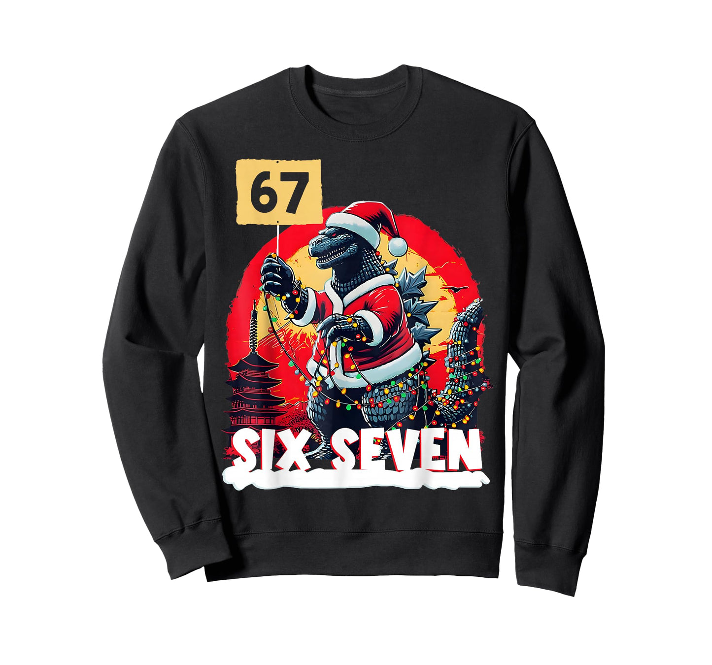Kaiju Christmas 67 Santazilla Japanese Monster Dinosaur T-Shirt