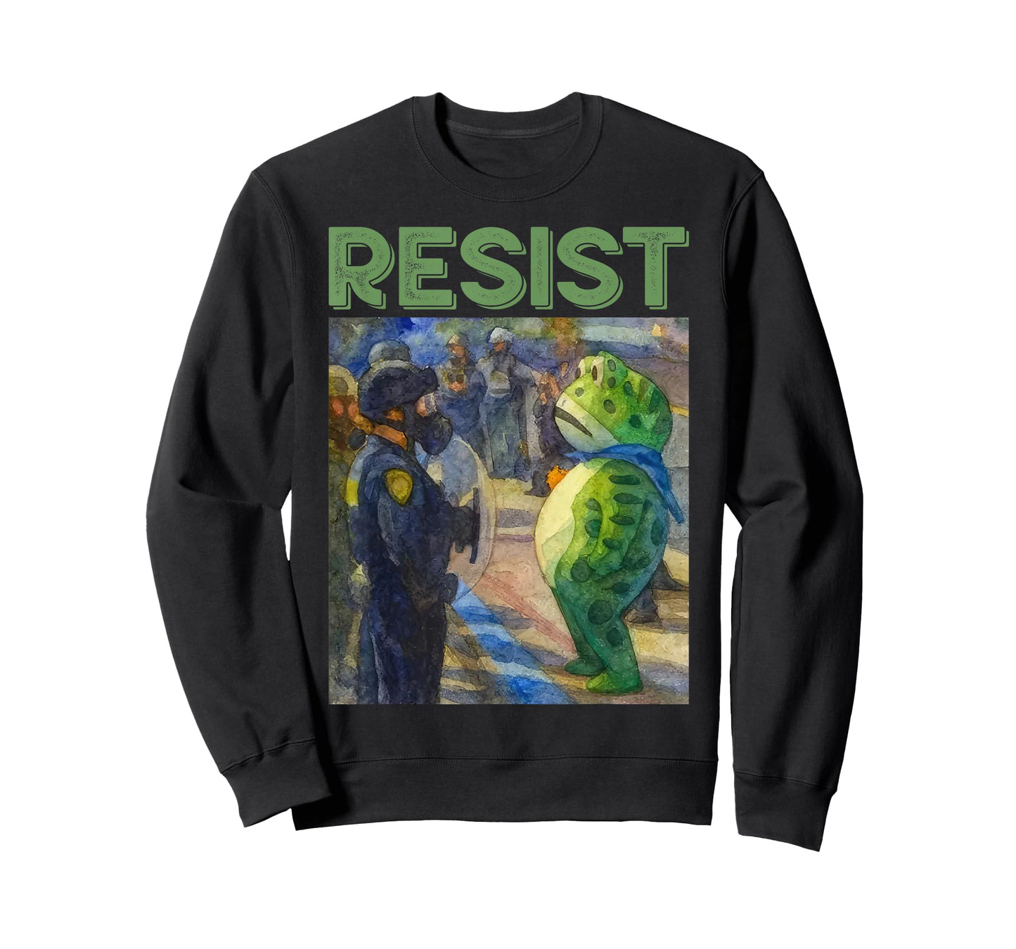 Resist Frog Portland Frog Protest for Men Women T-Shirt
