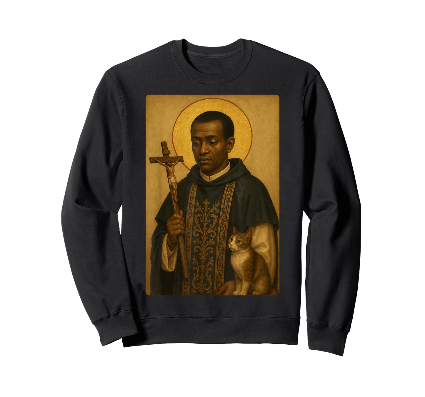 Holy Catholic Icon of St. Martin de Porres T-Shirt