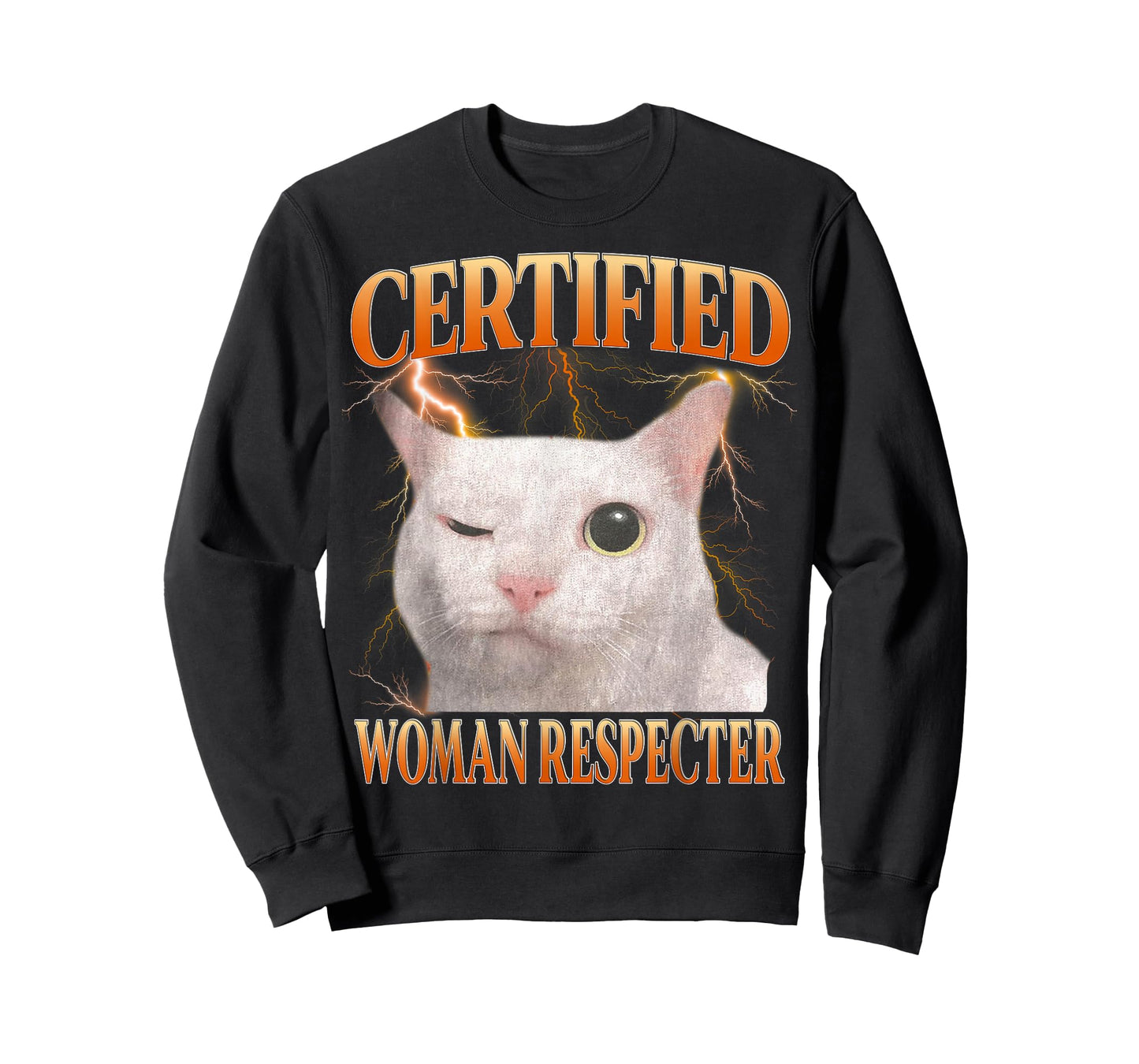 Certified Women Respecter Shirt Funny Meme Funny Cat Humor T-Shirt