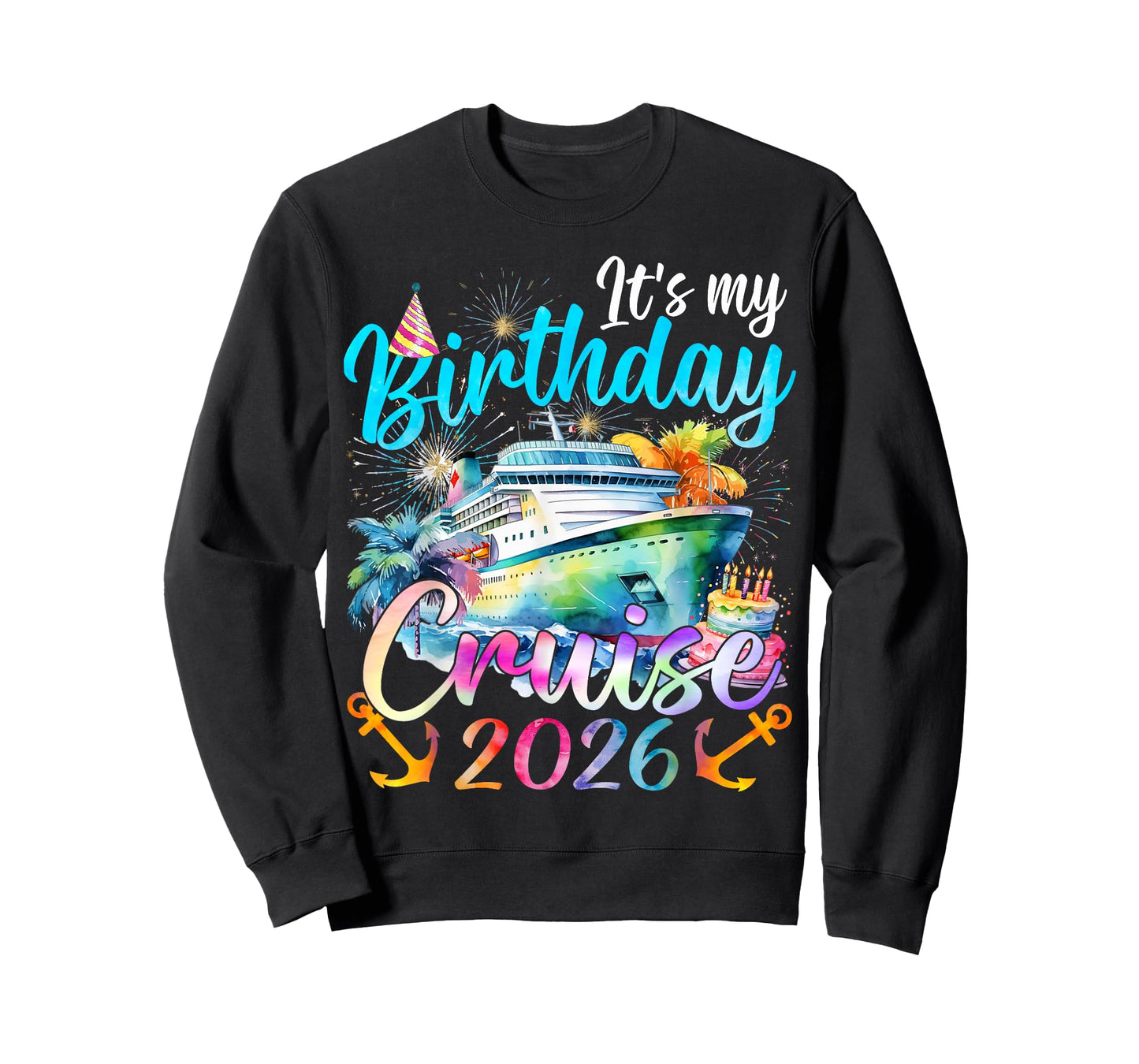 It's My Birthday Cruise 2026 Family Cruise Vacation Trip T-Shirt