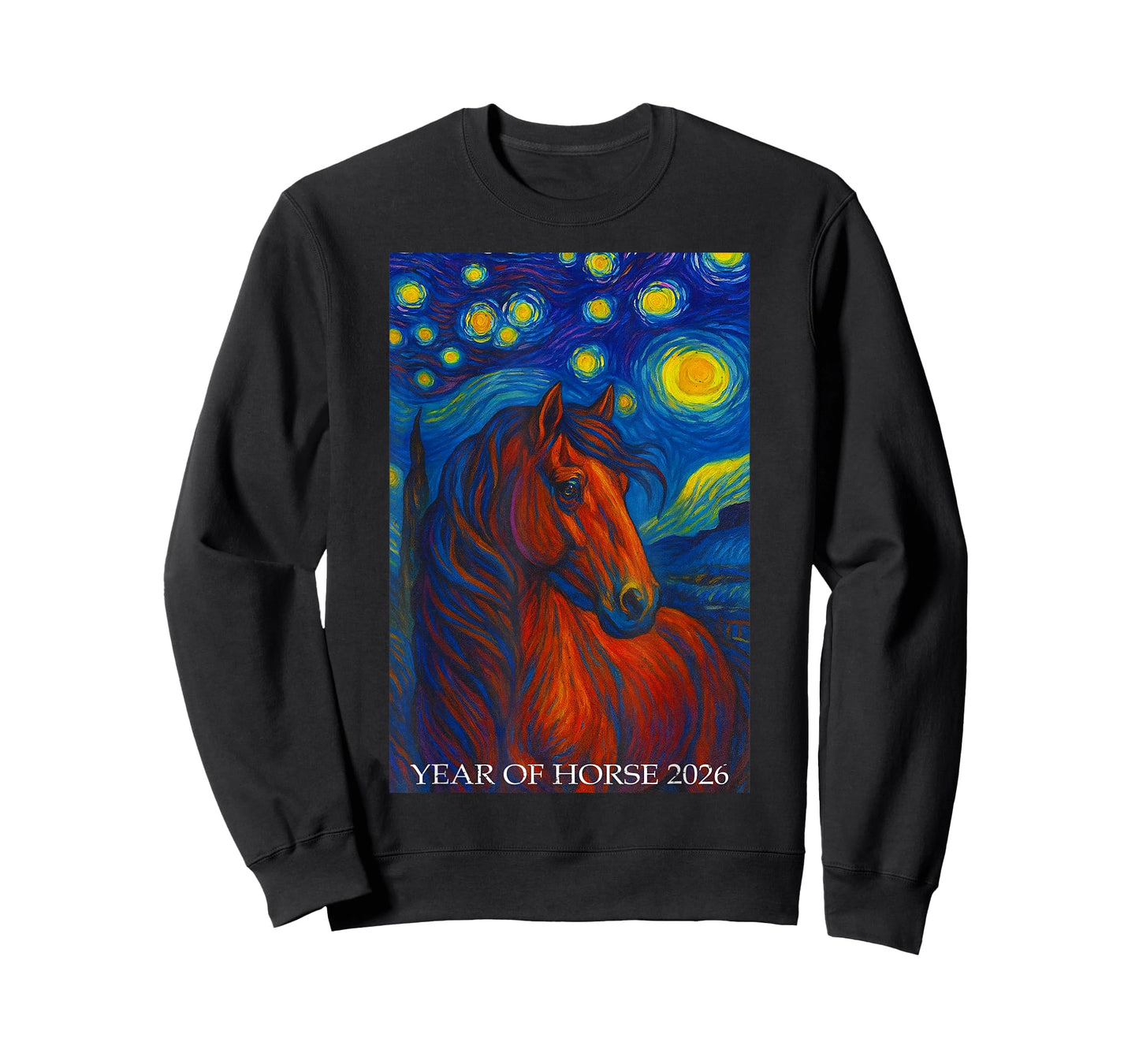 Horse Painting Year of The Horse Chinese Zodiac New Year NYE T-Shirt