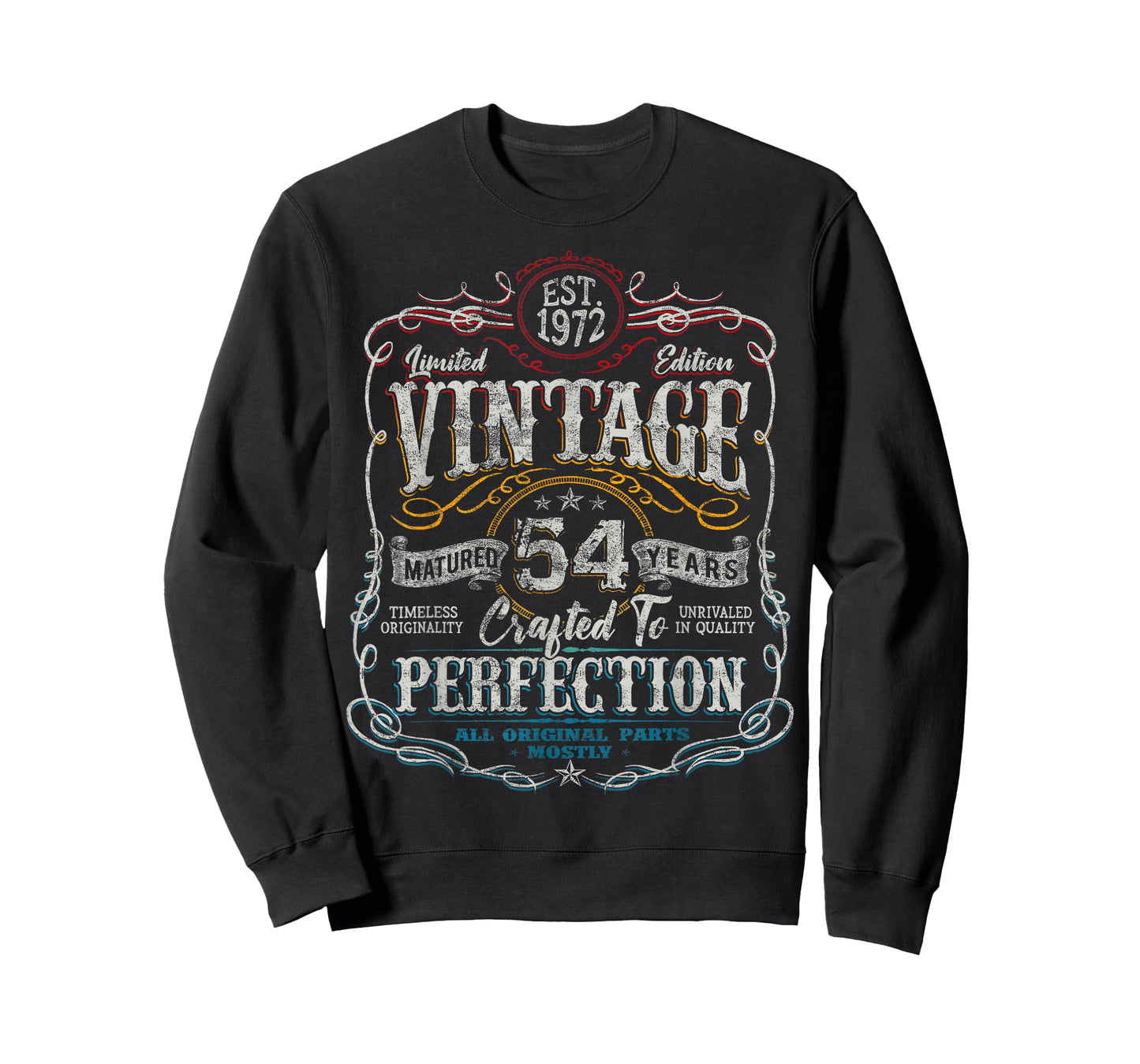 Vintage 1972 Limited Edition Shirt 54 Year Old 54th Birthday T-Shirt
