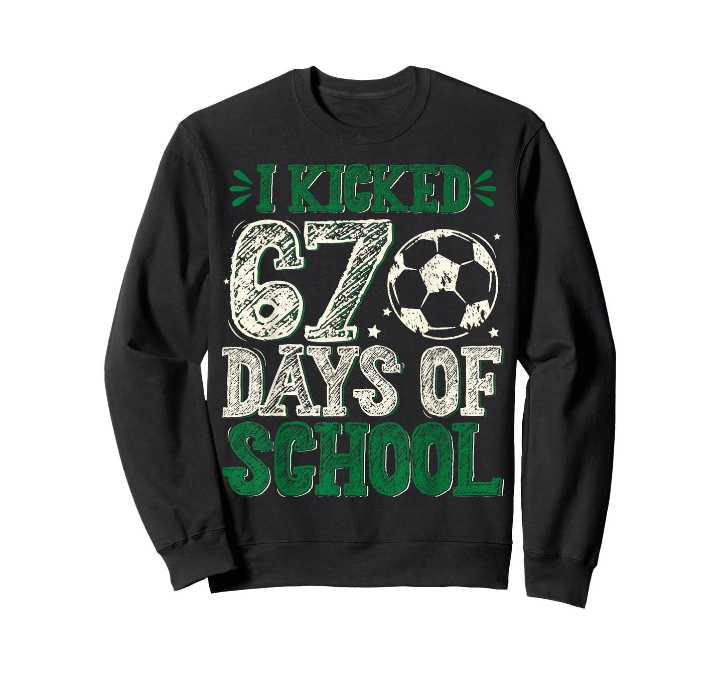 I Kicked 67 Days of School Soccer 67th Day Sport Kids Boys T-Shirt