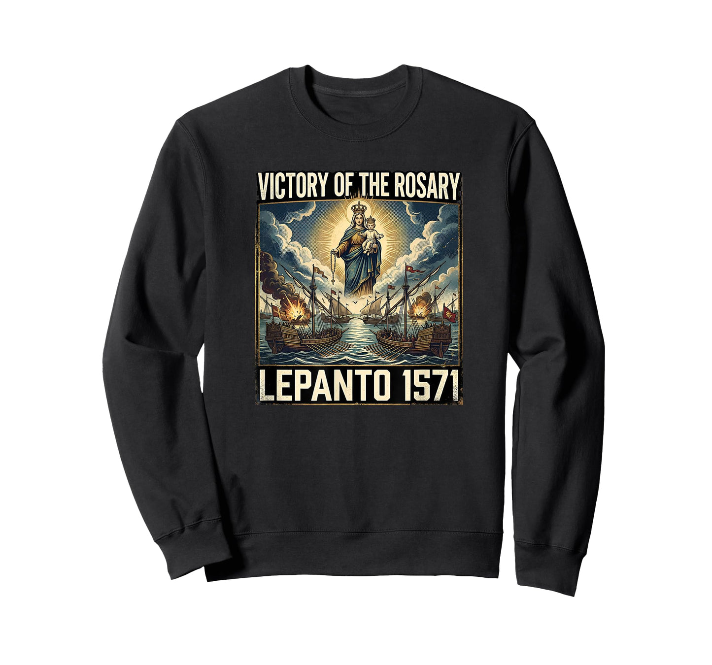 Catholic Lepanto Battle Flag 1571 Crusader T-Shirt