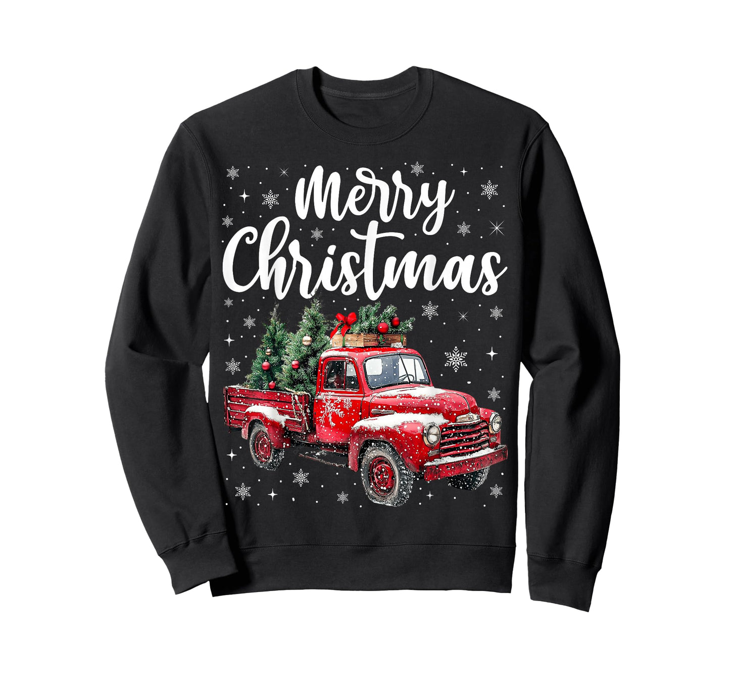 Merry Christmas Red Truck Family Matching Christmas Pajama T-Shirt