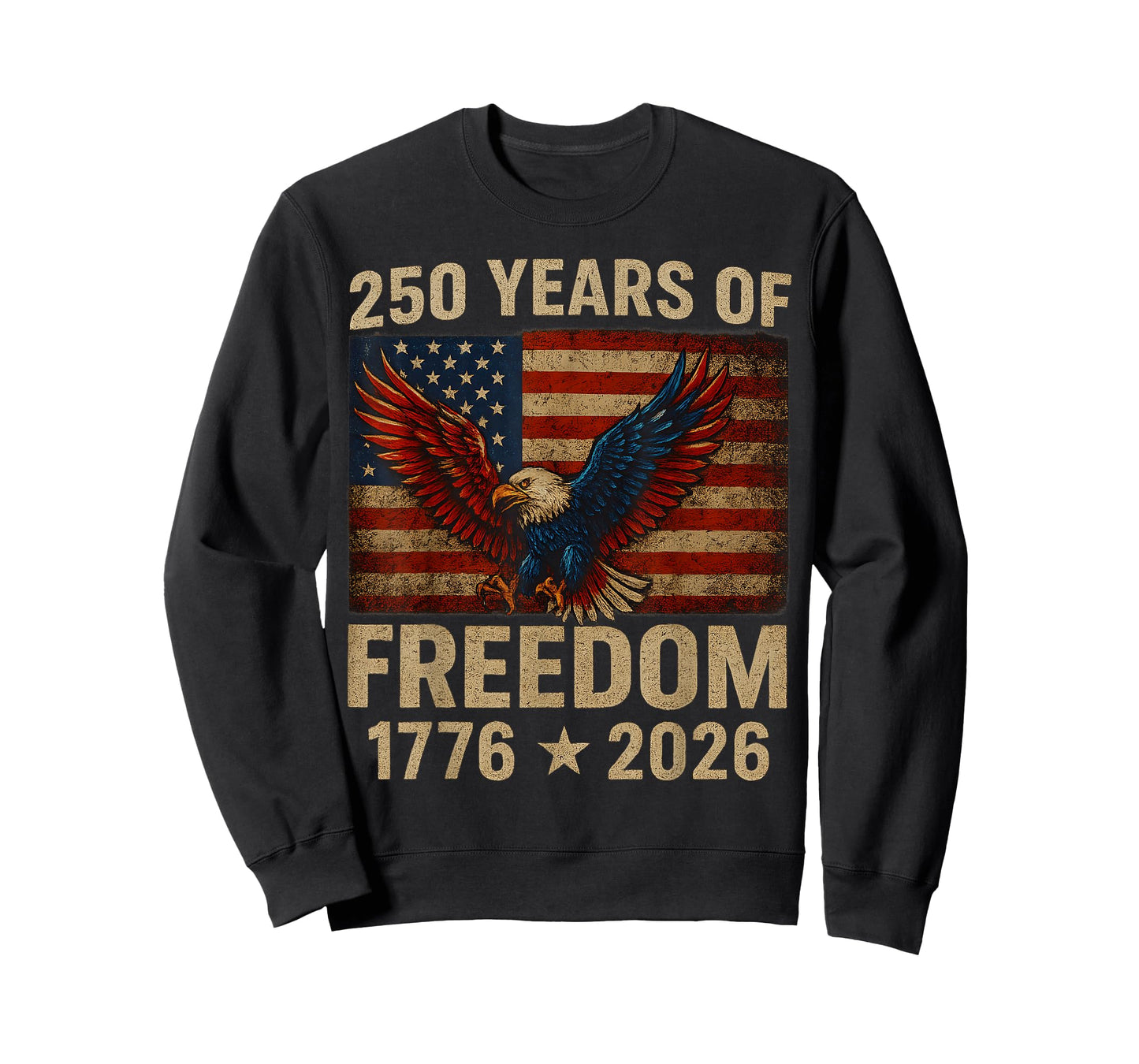 250 Years American Flag Anniversary USA 250th Birthday T-Shirt