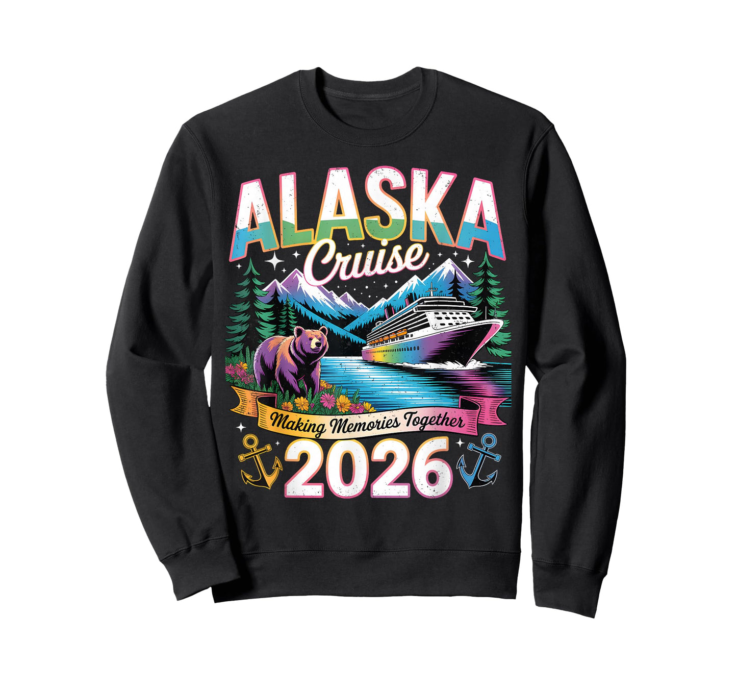 Alaska Cruise 2026 Making Memories Together Family Vacation T-Shirt