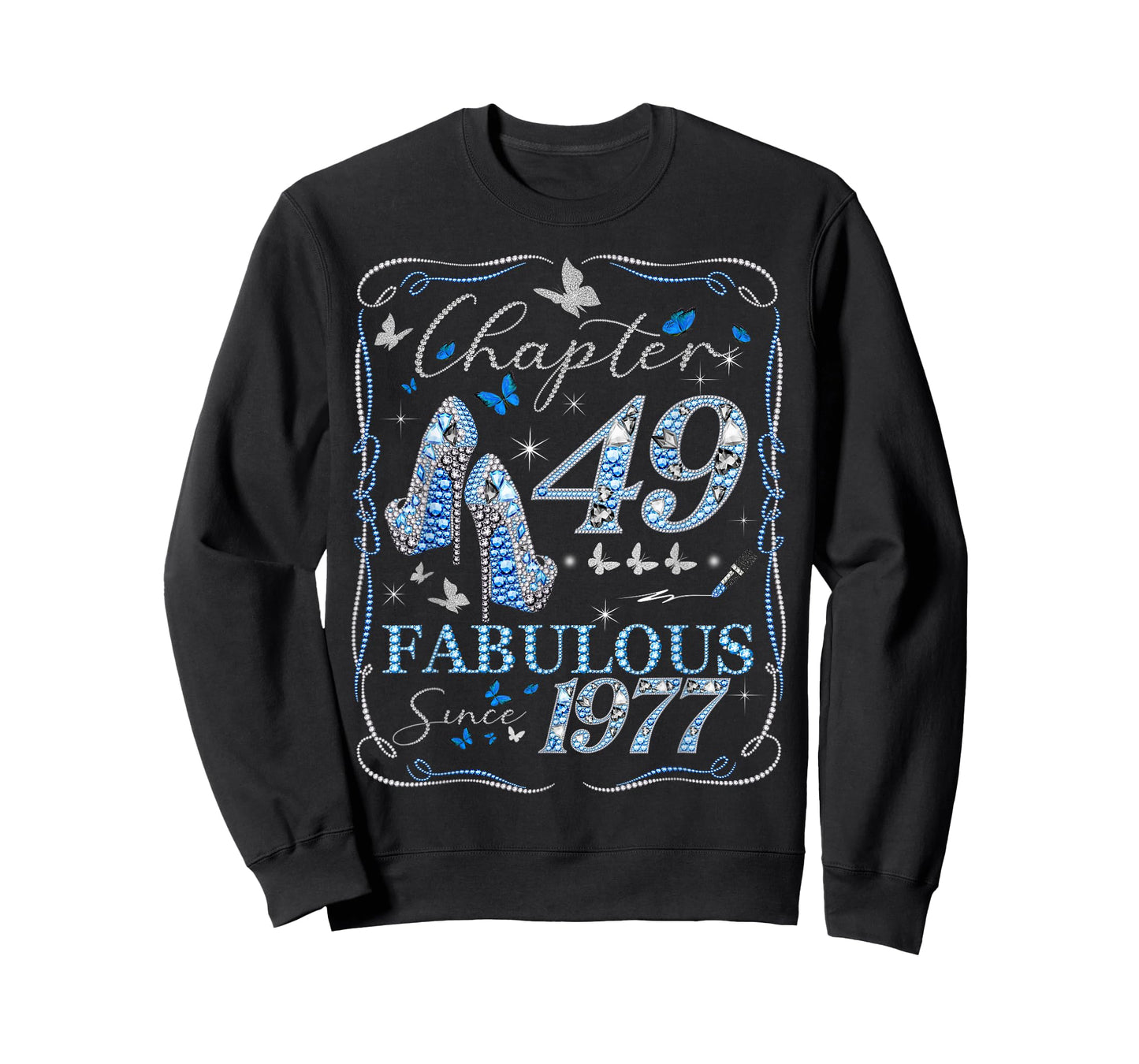 Women Chapter 49 Fabulous EST 1977 49th Birthday Queen T-Shirt