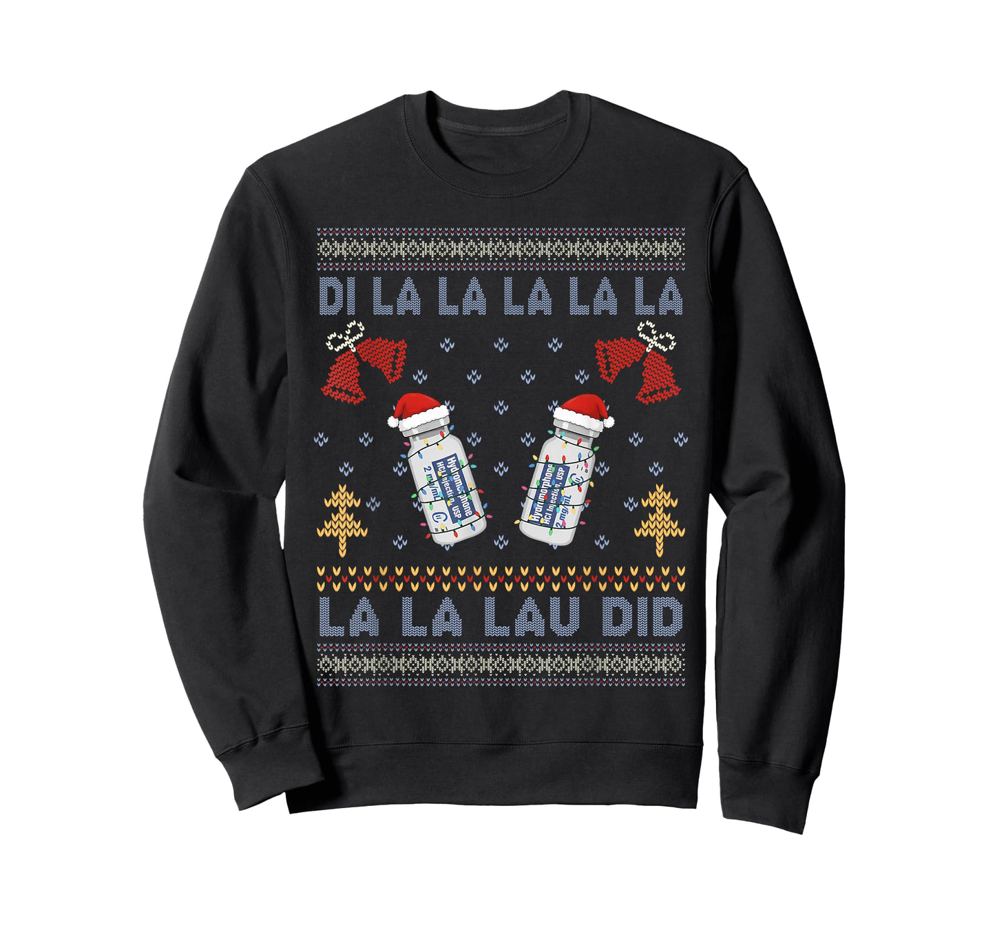 Dilaudid Ugly Christmas, Nurse Winter, Emergency Department T-Shirt