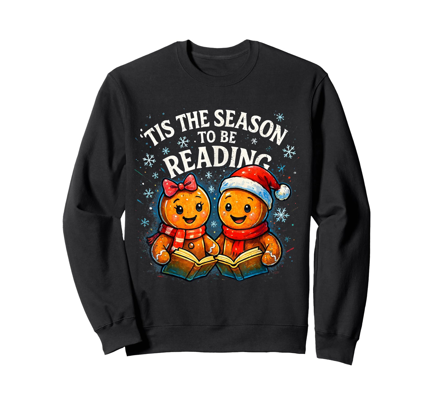 ’Tis The Season to Be Reading Book Lover Design T-Shirt