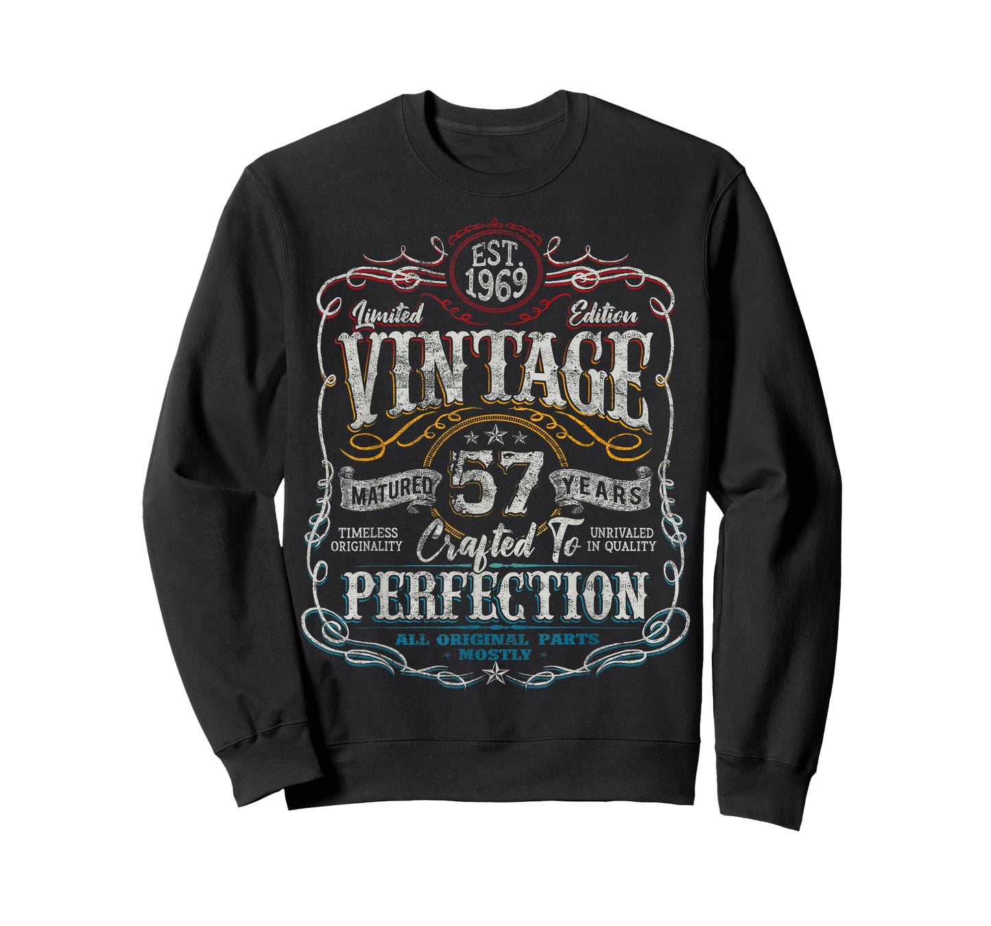 Vintage 1969 Limited Edition Shirt 57 Year Old 57th Birthday T-Shirt