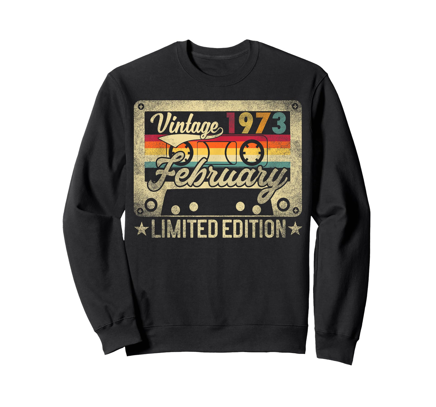 Vintage 1973 February 53 Years Old 53rd Birthday Men Women T-Shirt