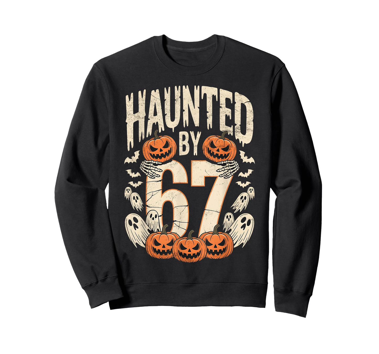 Haunted by 67 Six Seven Halloween T-Shirt
