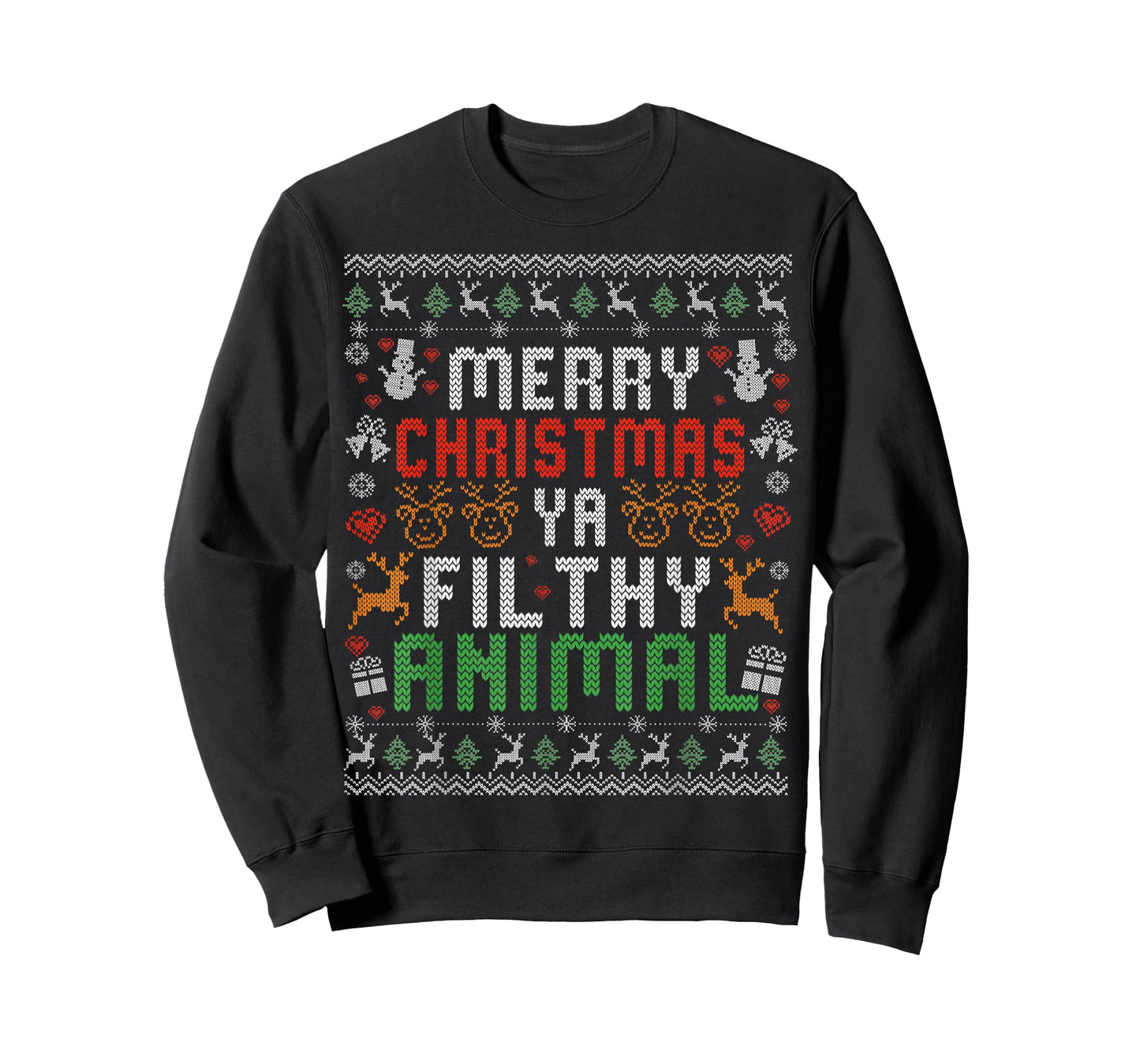 Merry Christmas Animal Filthy Ya Xmas Pajama Shirt Men Women T-Shirt