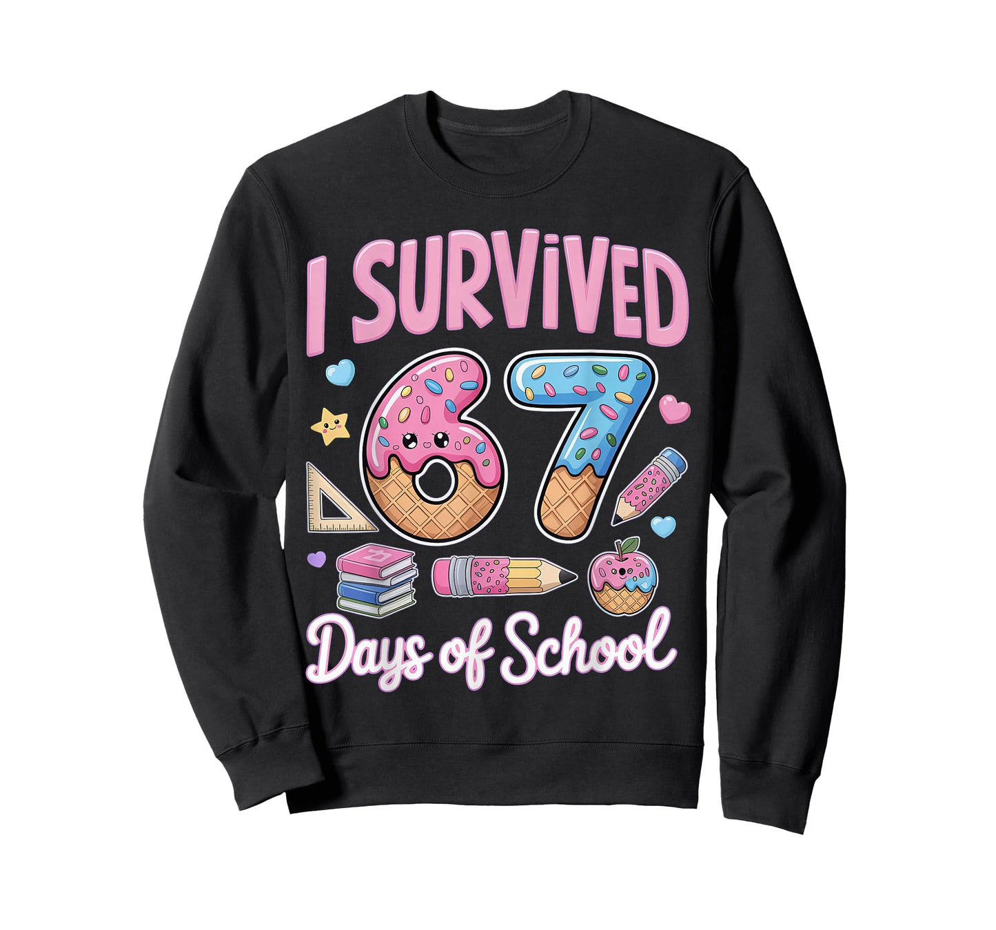 I Survived 67 Days of School Teachers Students T-Shirt