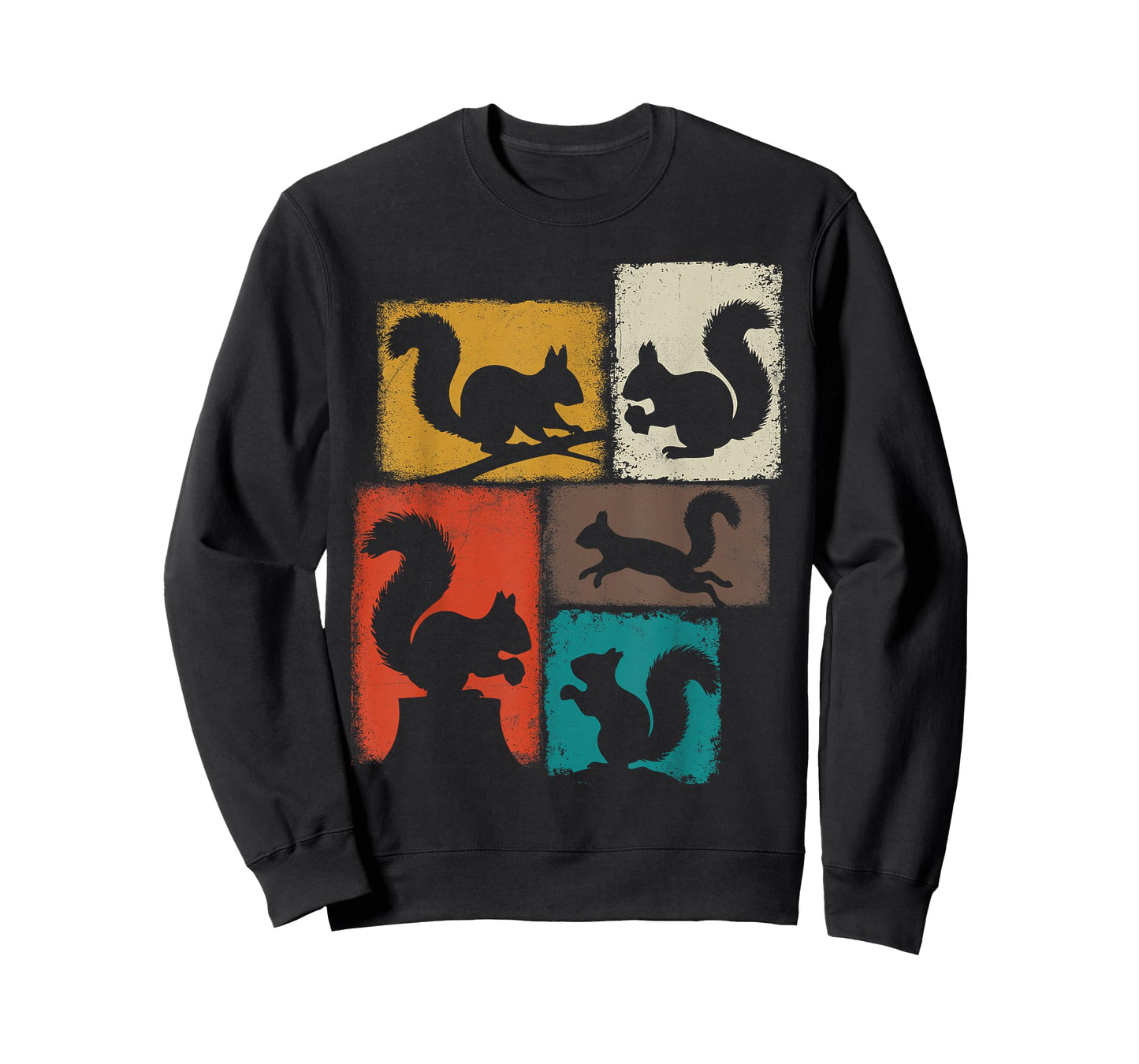 Squirrel Vintage Collage Nut Lover T-Shirt