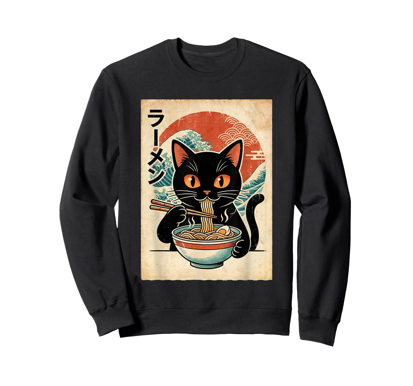 Cute Ramen Cat Kawaii Japanese Anime Cat Lover T-Shirt