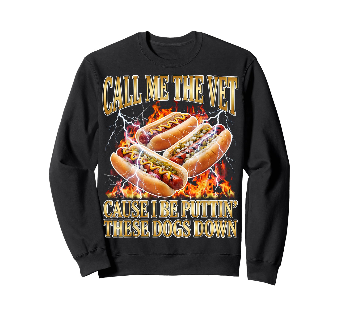 Hot Dog Call Me The Vet Puttin' Dogs Down Funny Glizzy Meme T-Shirt