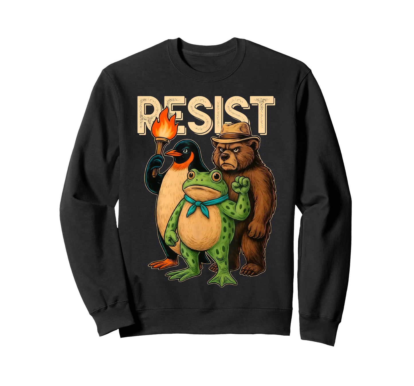 Resist Frog Portland Frog Protest for Men Women T-Shirt