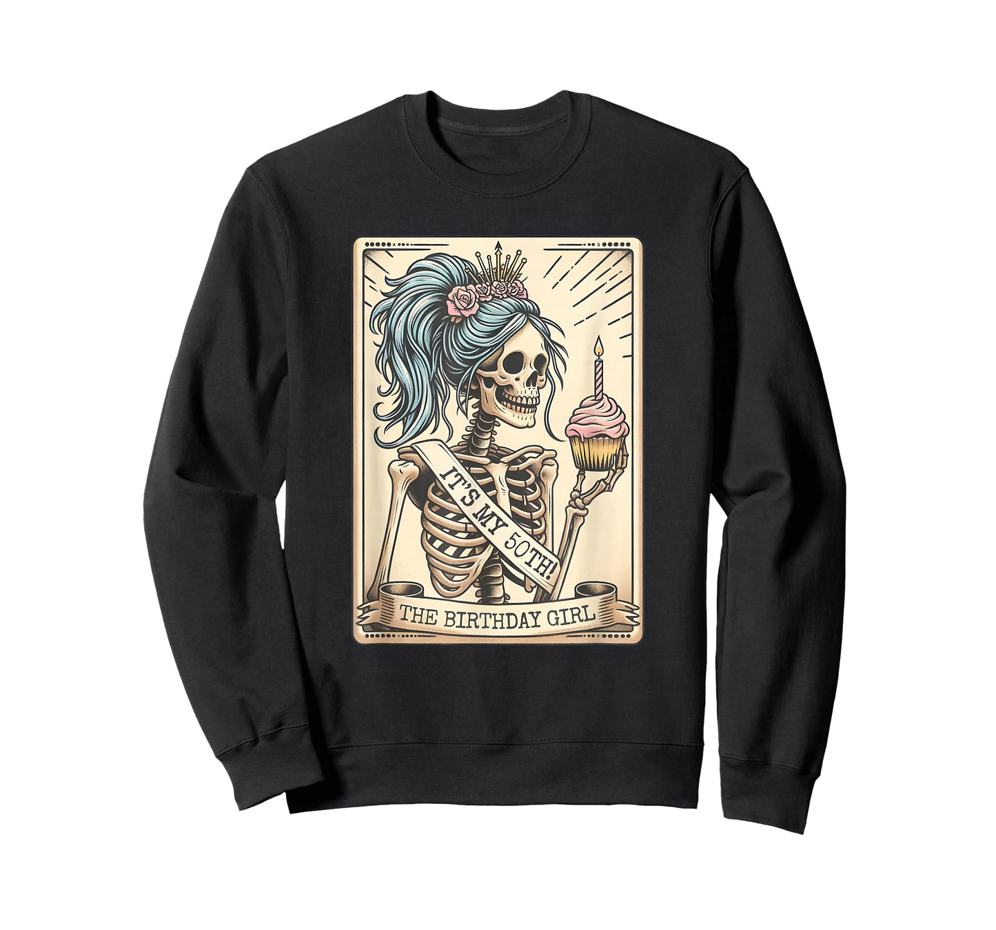 It's My 50th Birthday Tarot Card, Funny Skeleton Birthday T-Shirt