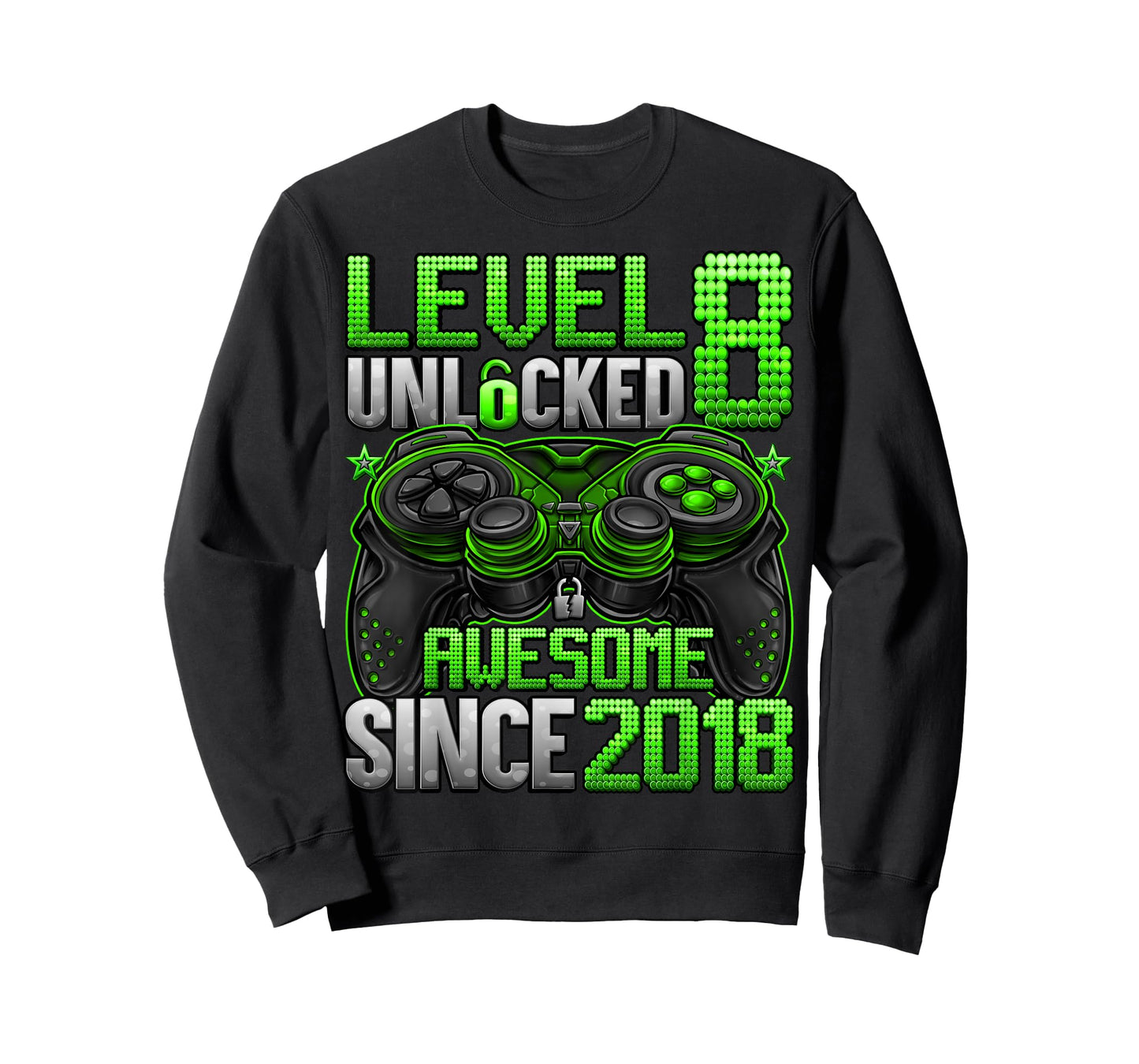 Level 8 Unlocked 8 Year Old Gifts for Boys 8th Birthday Boy T-Shirt
