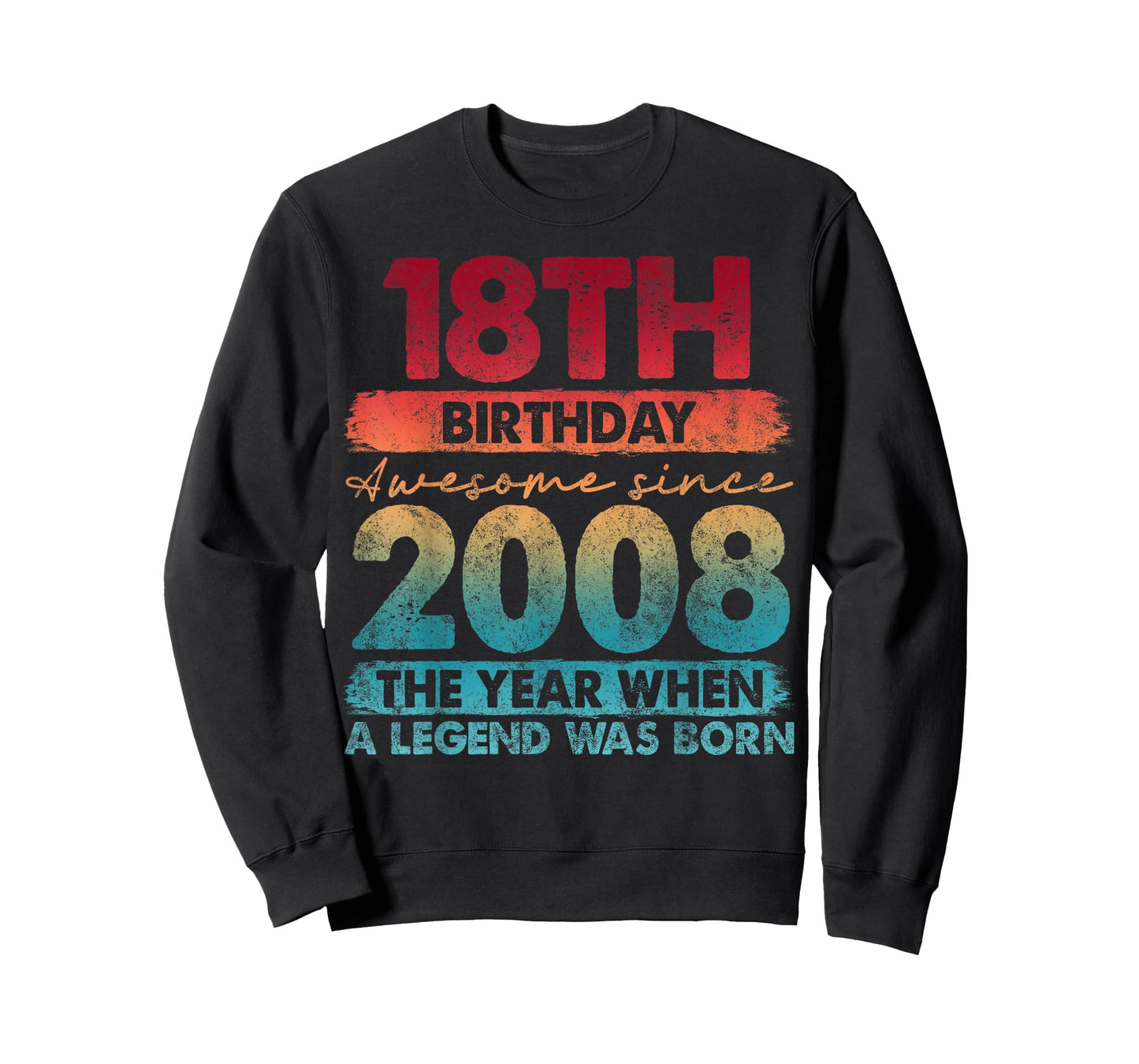 18 Year Old Gifts Vintage 2008 Limited Edition 18th Birthday T-Shirt