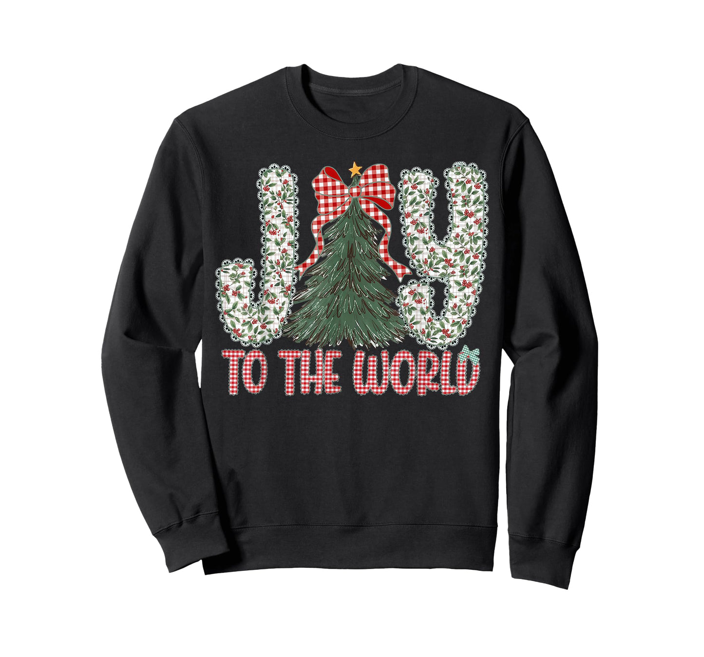 Joy to The World Jesus Christian Christmas Xmas Tree Holiday T-Shirt