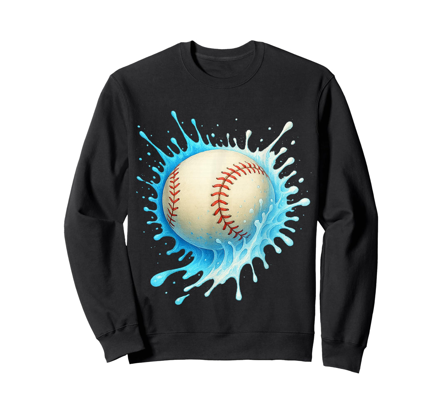 Baseball Drip Team for Boys and Girls Ice Cream Cool T-Shirt