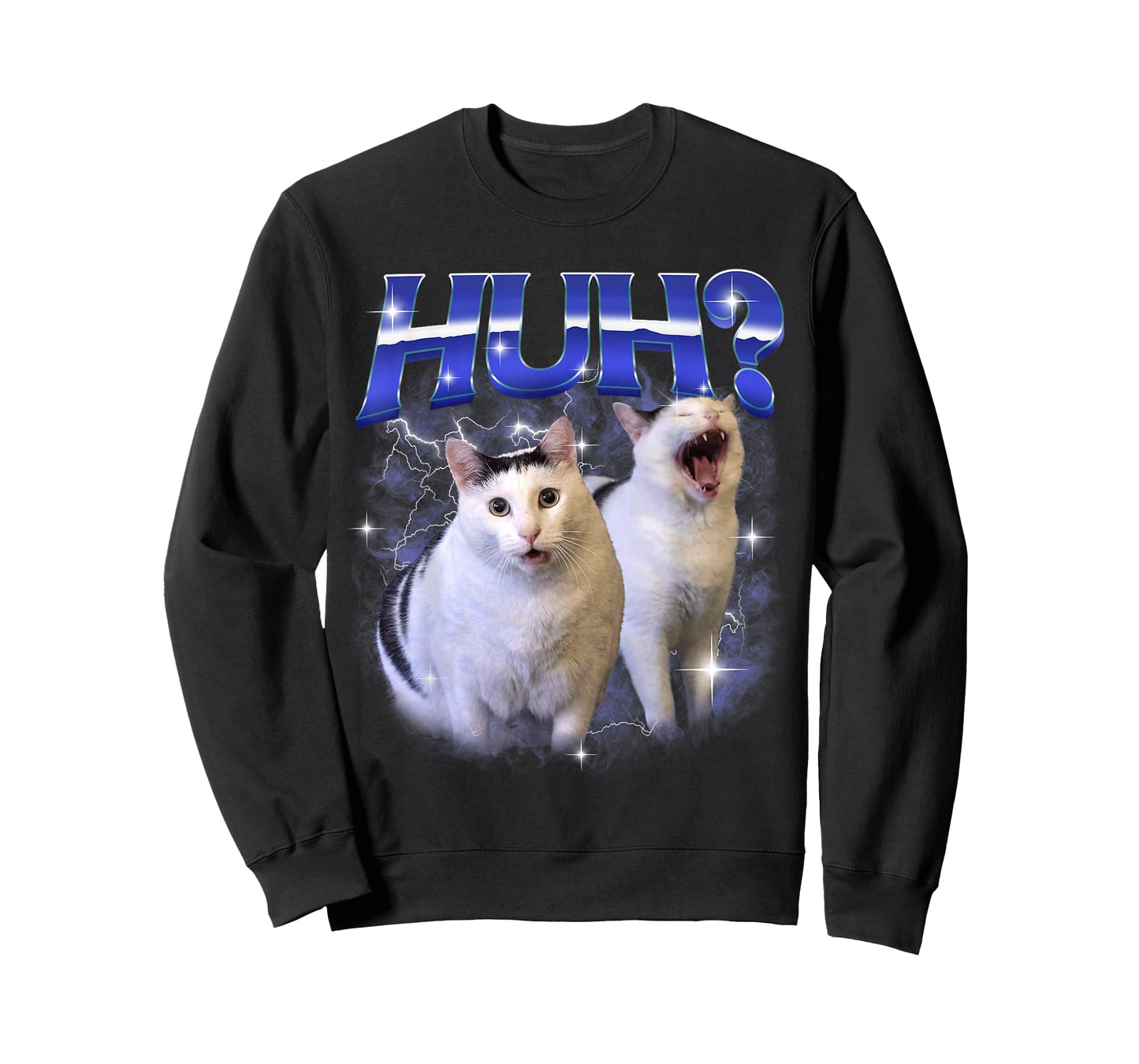Huh Funny Dank Cat Meme Goofy Ahh Cats Silly Stupid Brainrot T-Shirt