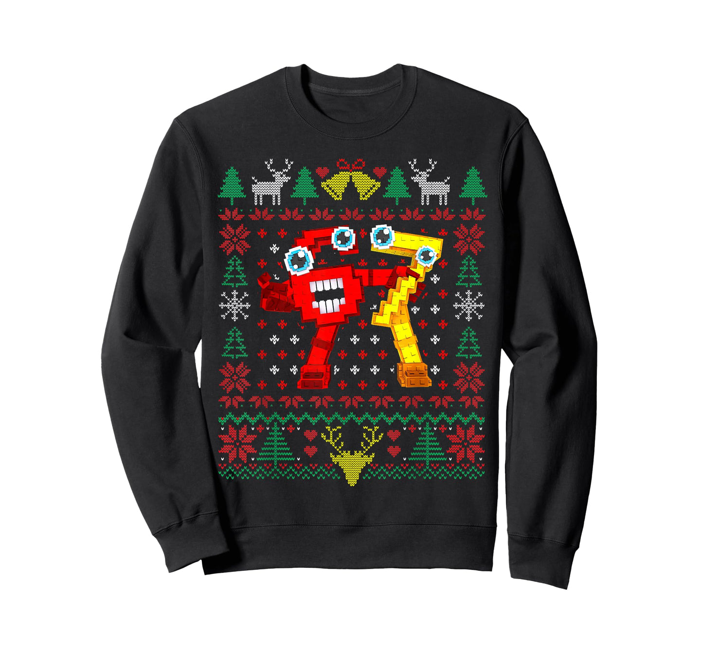 Funny Secret 67 Six Seven 6-7 Brainrot Christmas Ugly Xmas T-Shirt